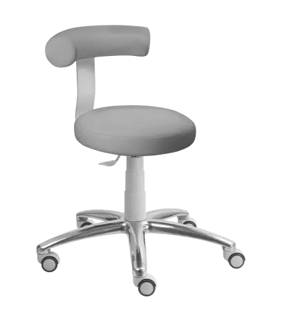 LZ83 G - N stolička otočná, výška sezení 46-59 cm, koženka SILVERTEX - koženka šedá 30514